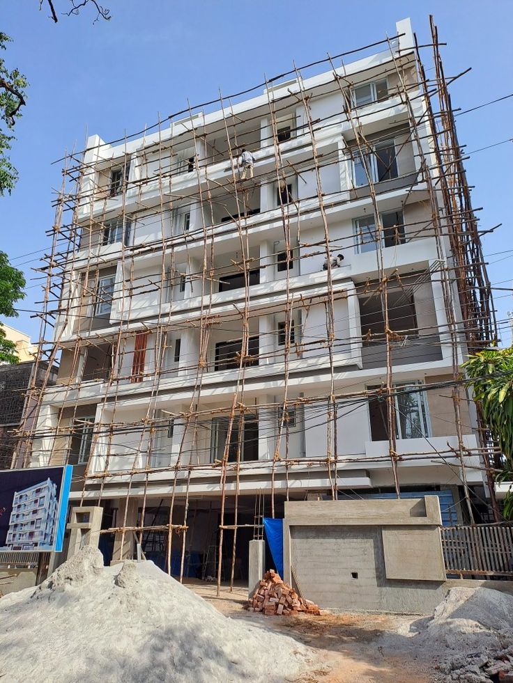 Apartment block — exterior finishing