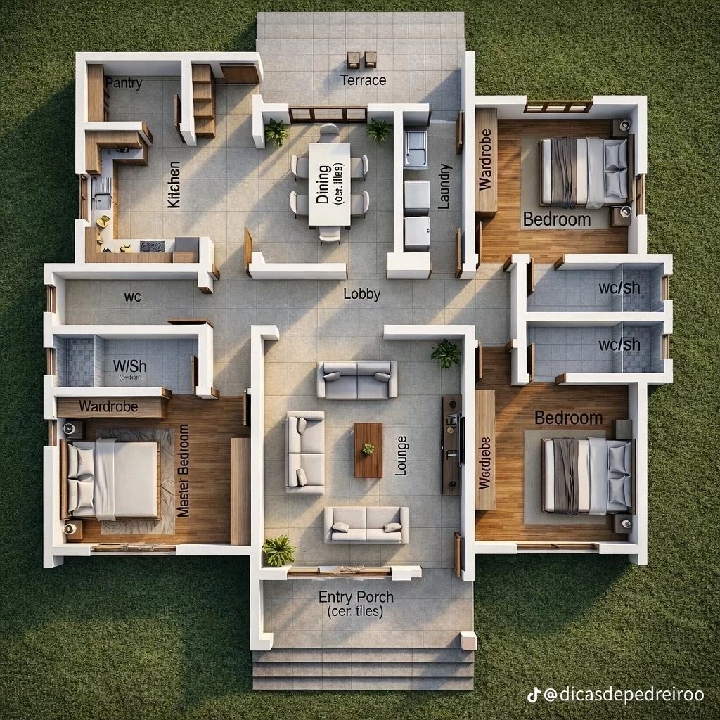3-bedroom floor plan
